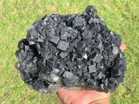 Image 20 of Double Sided Cubic Fluorite & Druzy Quartz #964