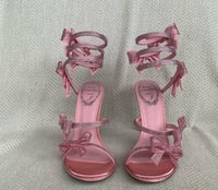 Image 1 of PINK FAIRY RHINESTONE HEELS