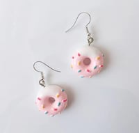 Light Pink Donut Sprinkle Earrings 