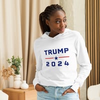 Image 3 of Trump 2024 Hooded Long-Sleeve Tee, Trump T-Shirt