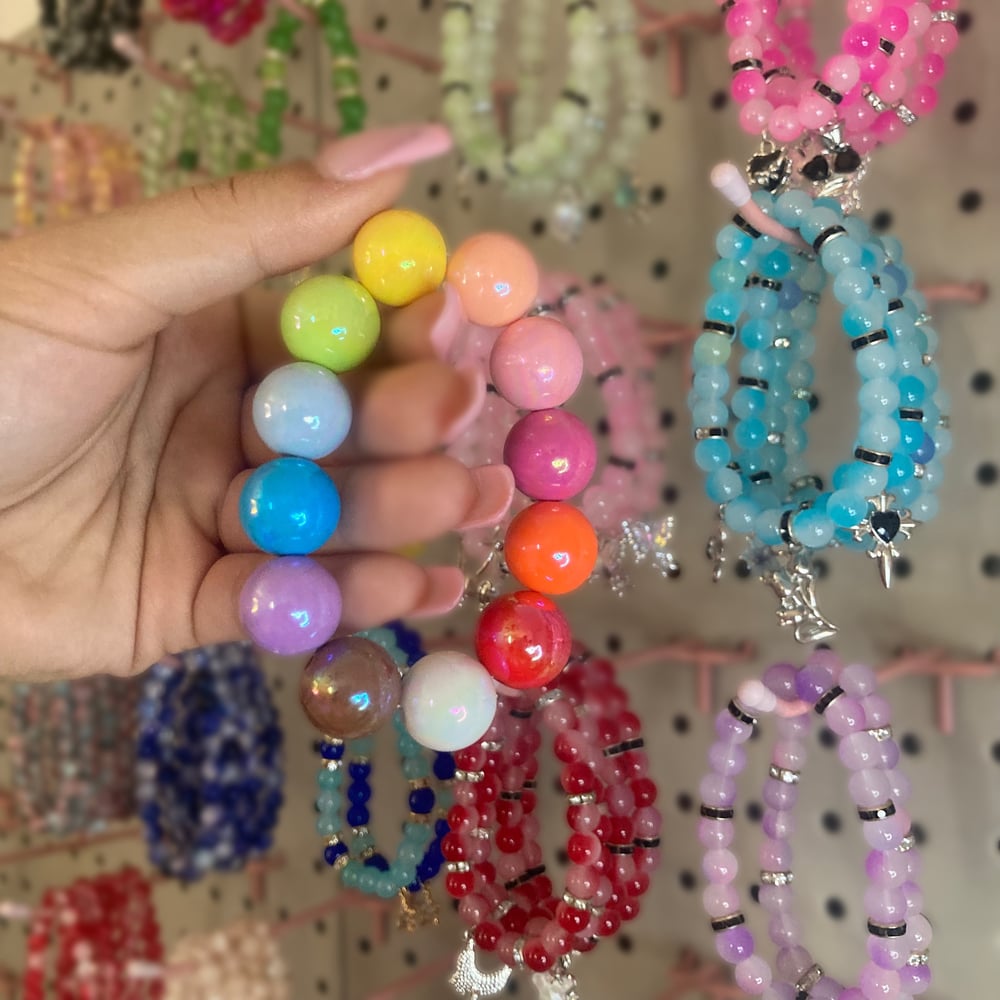 Image of Rainbow Beaded