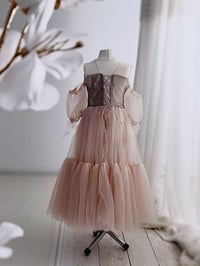 Image 2 of Girls photoshooting dress - Elvina | size 110 | powder pink