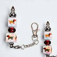 Weiner dog keychain