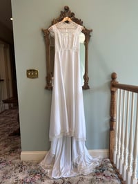 Image 6 of 1970s Draped Dress & Veil