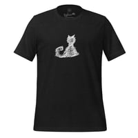 Image 2 of Sketch Cat t-shirt, white