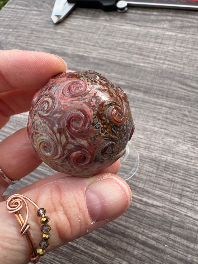 Image of Copper Colored Textured Marble