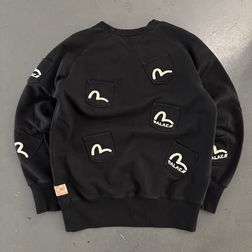 Image of Evisu x Palace Multi pocket sweatshirt, size large