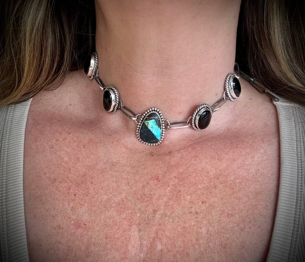 Image of Blackjack & Black Onyx Choker