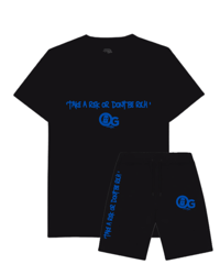 OG BASICS- BLUE SHORT & TEE SET