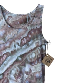 Image 5 of ♻️ UPCYCLED L Supima Cotton Blend Knit Tank in Stone Agate Ice Dye