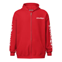 Image 1 of HONORED. Red Zip-Up