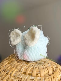 Image 2 of Shy Fairy Frog Amigurumi Crochet Plushie Handmade Cute Froggy With Butty