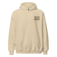 Image 2 of Mental Health Matters - Sand Hoodie - Call 988 Awareness