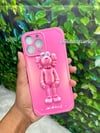 Pink KAWS Iphone Case