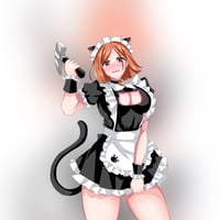 nobara from Jujutsu Kaisen (maid cat)