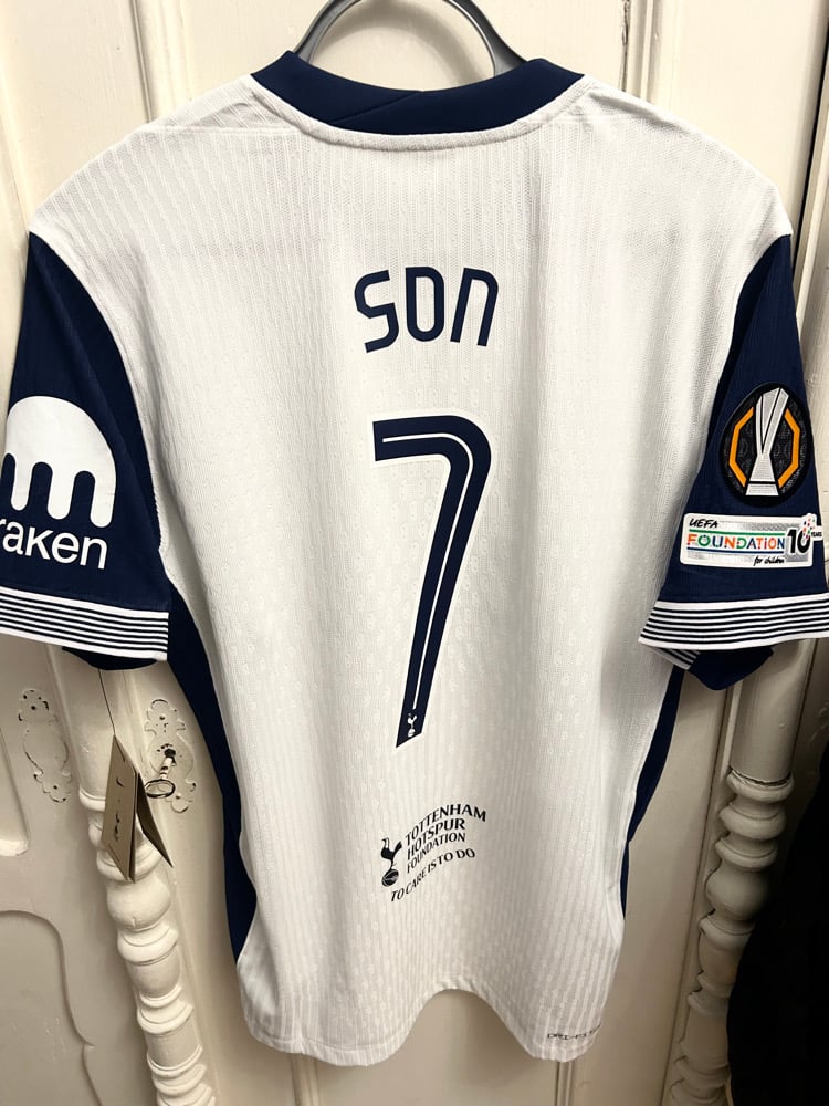 Image of Tottenham Hotspur “SON 7” Vaporknit 2024/25 Home Europa Final Shirt - (M)
