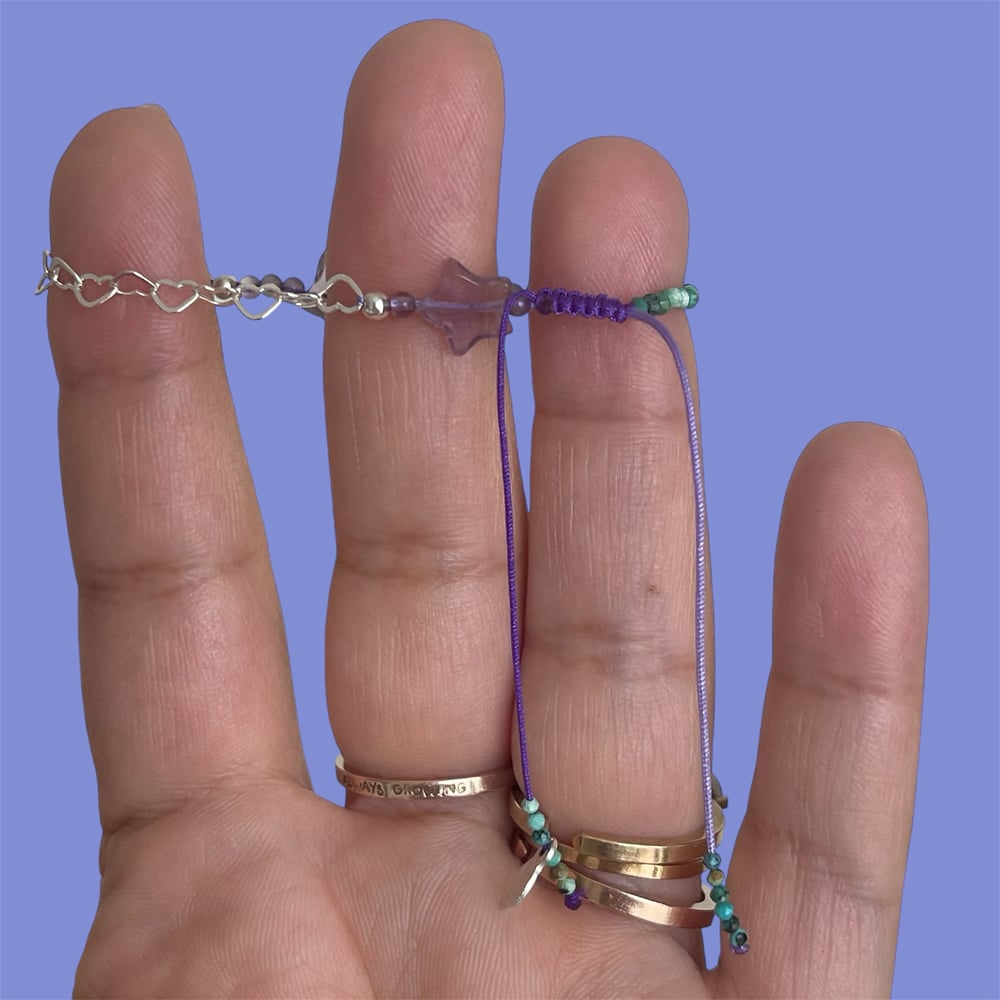 Image of Purple star bracelet 