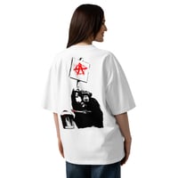 Image 1 of Unisex organic oversized high neck t-shirt