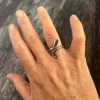 Image 3 of Silver Snake Ring ~ Size N