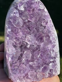 Image 3 of Amethyst Base Cut Polished Edge #2021