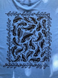 Image 2 of 'School's Out' Custom Blockprinted Tee (S Oneshot)