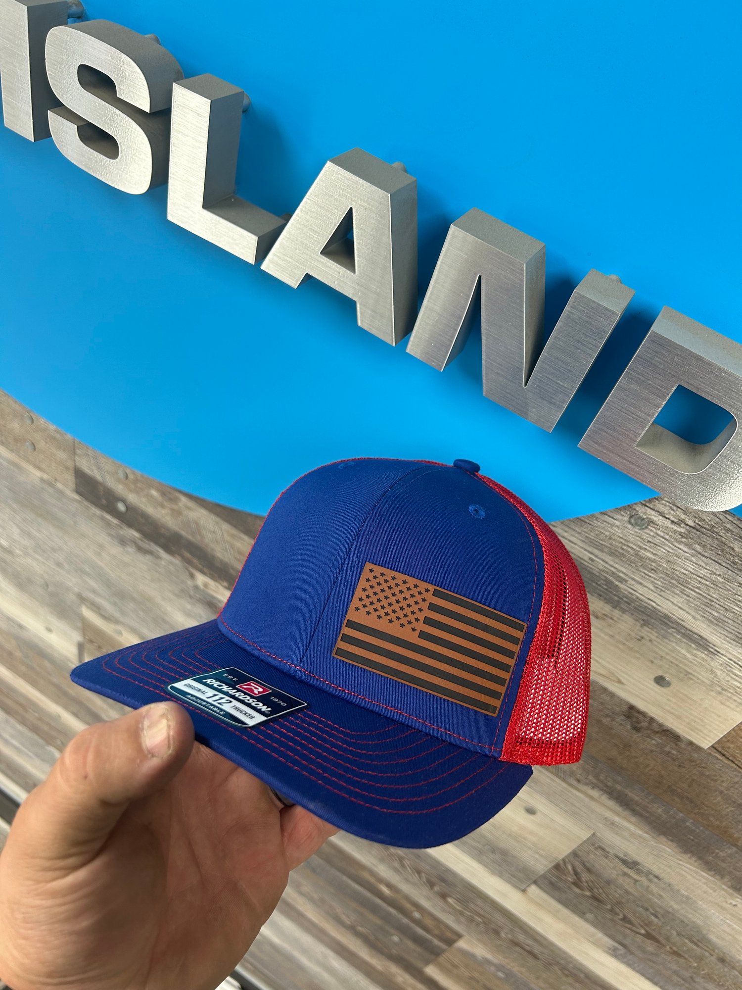 American Flag Patch hat 