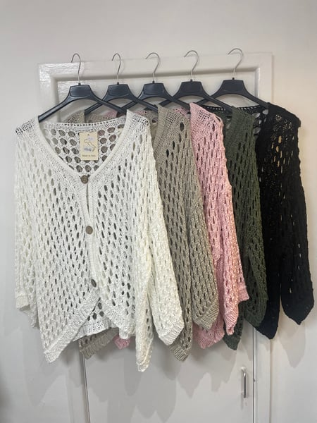 Image of Crochet Button Cardi