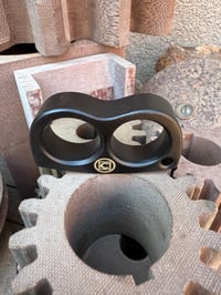 Image 1 of black brass double knuckle