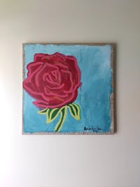 Image 2 of Large rose painting 