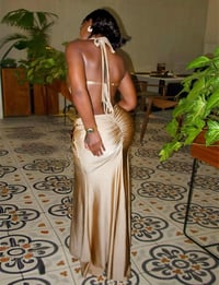 Image 4 of Dessa side split maxi dress