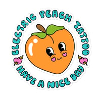 Image 1 of SIDTHEVISUALKID ELECTRIC PEACH Bubble-free stickers