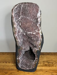 Image 1 of Rainbow Amethyst Geode Crystal Cave #2558