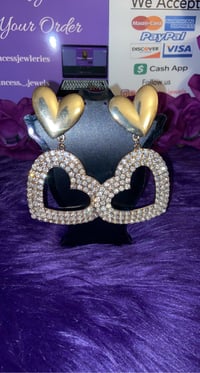 Image 3 of Double Heart Earring’s 