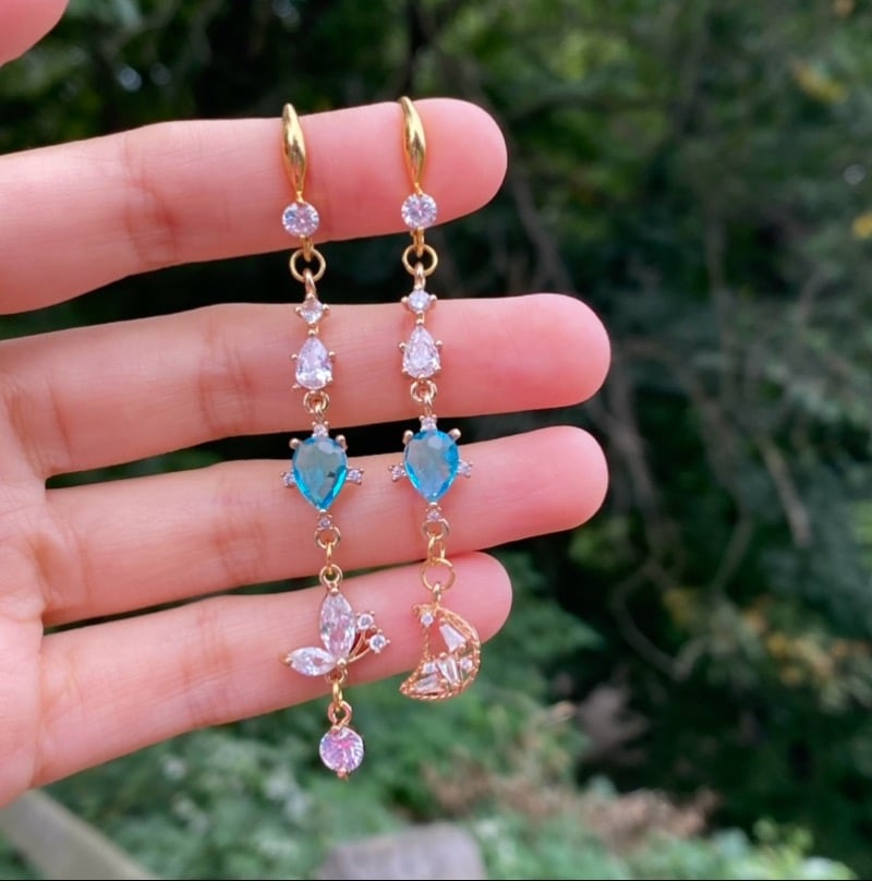 Image of 🦋Butterflies in Space🦋 Dangling Earringso