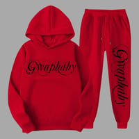 Gwapbaby Red Jogger Set (mutlu/Blk)