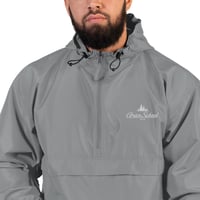 Image 1 of Embroidered Champion Packable Jacket with Grier logo in white embroidery 