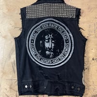 Image 2 of Denim Distressed Vest 