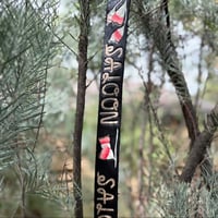 Image 5 of CUSTOM DYED AND PAINTED ROPE LETTERING BELT