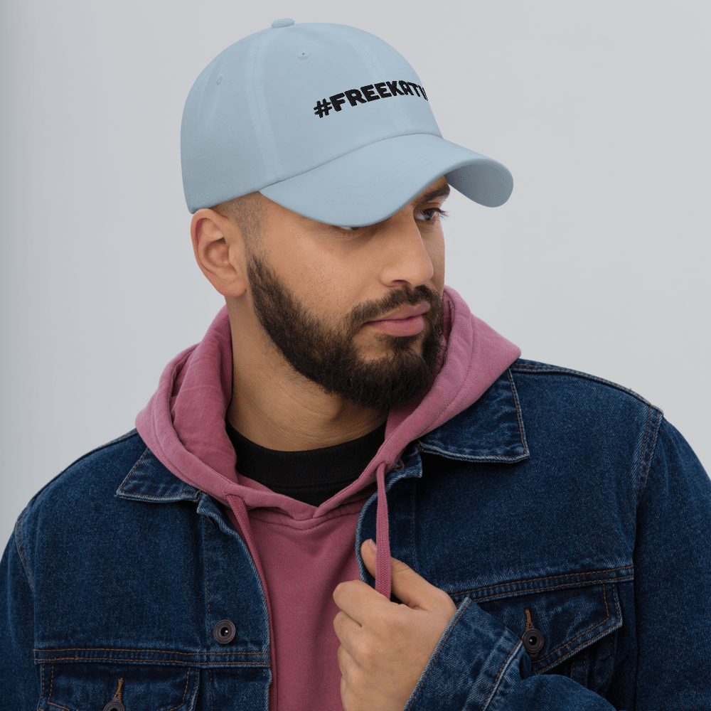 #FREEKATIE Dad hat - Black Text