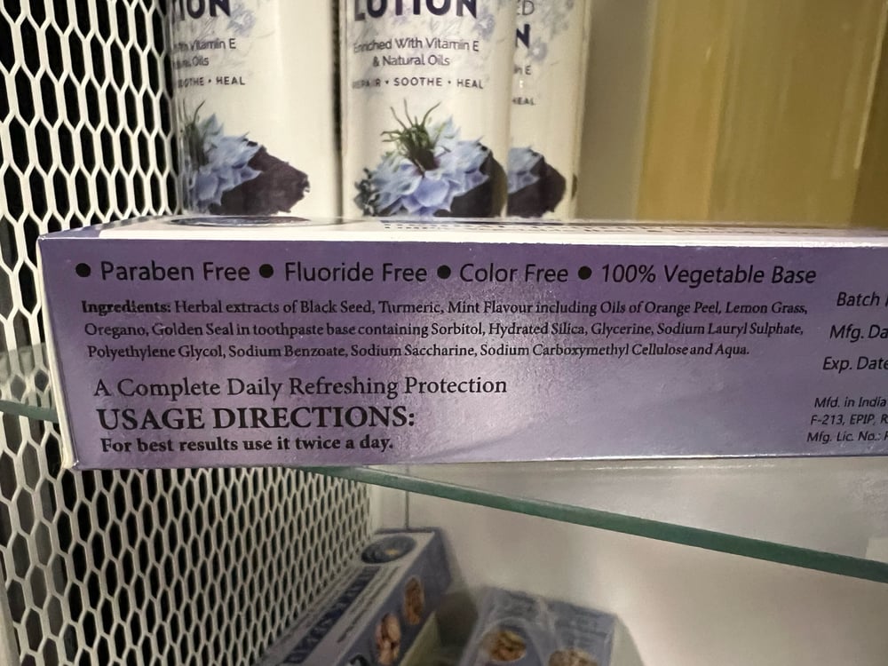 Black Seed Herbal Toothpaste 