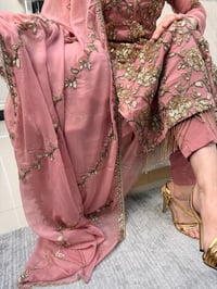 Image 2 of Dusky pink chiffon