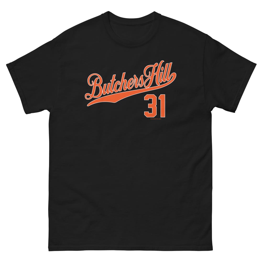 Image of Butchers Hill Baltimore T-Shirt 21231 Mens (Black)