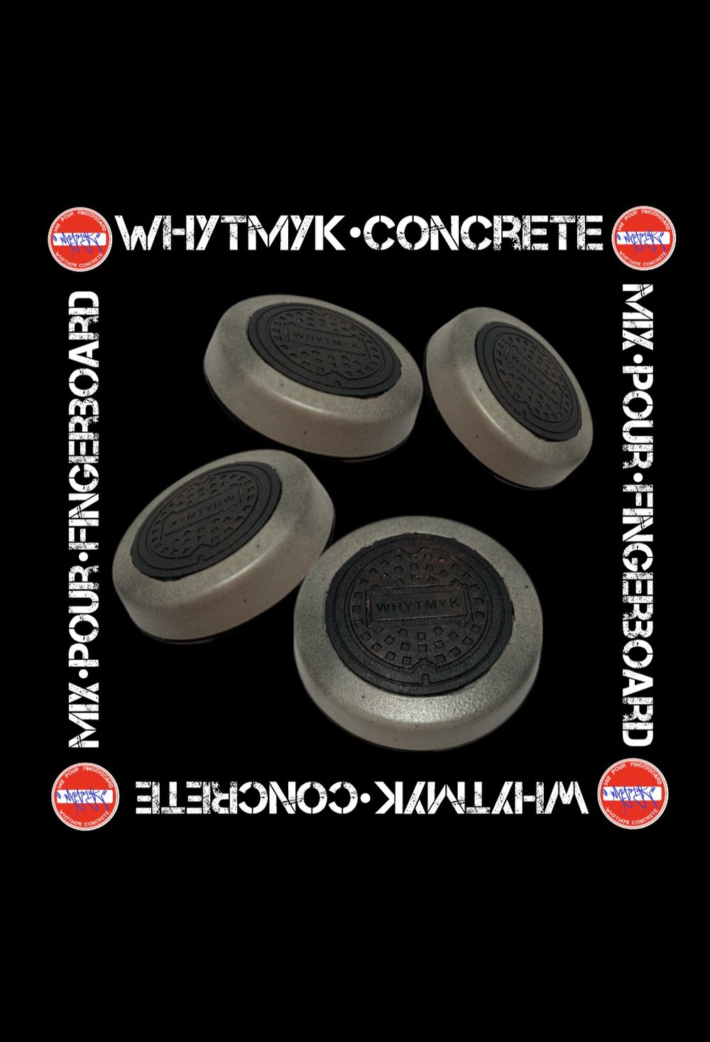 Concrete Sewer Coasters [set of 4] 