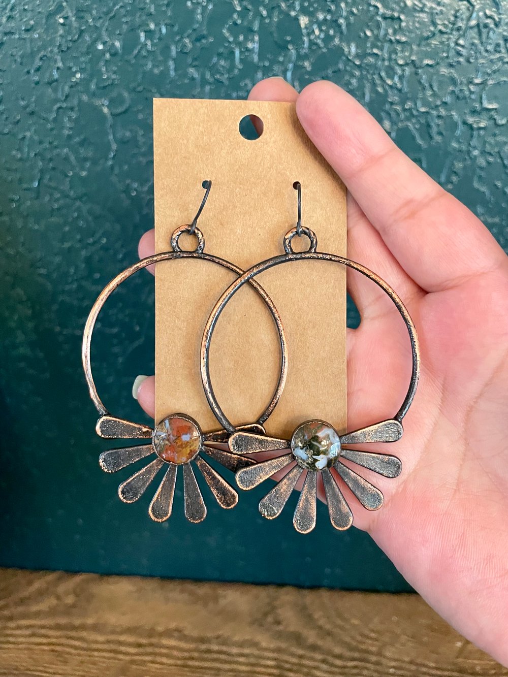 Jasper Floral Earrings