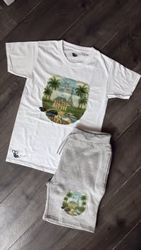 Image 4 of L’ambition d’un hustler- grey Short & T shirt set