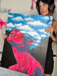 Image 4 of “TRANSCENDENT VOID” ORIGINAL PAINTING BY NIKITA ROSALIND 22”x28”