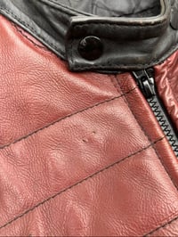 Image 5 of 80s Asymetrical Leather Moto Jacket