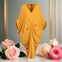 Image 2 of GraceFlow Batwing Ruched Dress