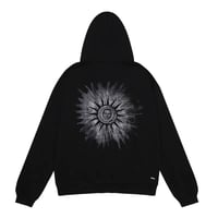 Image 4 of AMIRI Sun Hoodie Black and white 