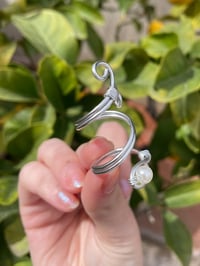 Image 4 of Silver Pearl ring